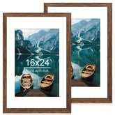 Hongkee front view of two rustic frames showing balanced display benefits