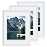 Hongkee white frame front view showing clean border and glass clarity