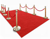 HONKKTHY front view of dark red carpet runner showing elegant event entrance and curb appeal