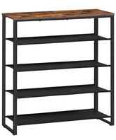 HOOBRO front view showing full 5-tier storage and neat shoes