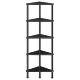 HOOBRO full corner shelf view shows compact storage and modern style benefit
