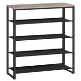 HOOBRO front view of assembled shoe rack showing tidy shoe storage