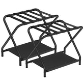HOOBRO luggage rack front view showing compact, sturdy stand for organized packing