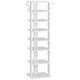 HOOBRO front view of vertical shoe rack showing neat shoe storage and compact footprint