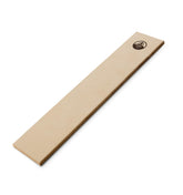 HORL leather strop front view showing handcrafted German finish and professional edge refinement