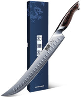 HOSHANHO front view showing full 12-inch blade and benefit of wide slicing