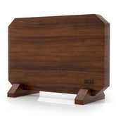 HOSHANHO front view showing acacia wood grain and neat knife arrangement