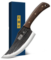 HOSHANHO front view of 6-inch Viking knife showing full blade and balance benefit