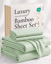 Hotel Sheets Direct front packaging showing full king sheet set and benefits