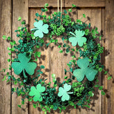 Hotop front door wreath showing vibrant green welcome and festive curb appeal