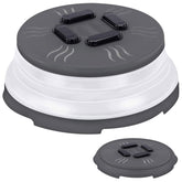 HOVER COVER front view clear charcoal shows full coverage and visibility benefit