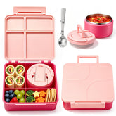 Howeemo bento front packaging showing pink lunch set and benefits
