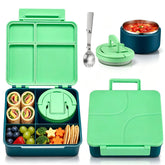 Howeemo front view lunch box closed shows compact leakproof benefit