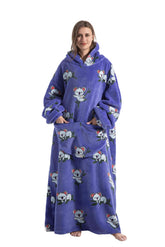 Huahomehui ZXIMU front view showing oversized fit and cozy appeal