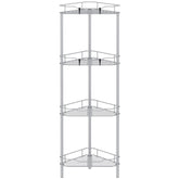 HuggieGems front view showing full four-tier caddy and organized bottles benefit easy access