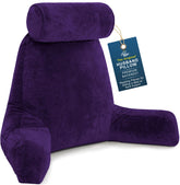 Husband Pillow front view showing full 30-inch backrest and supportive arms