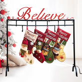 HUTHDAK front view of full-length stocking stand showing neat display