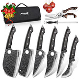 Huusk front packaging showing complete butcher set and gift-ready presentation