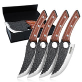 Huusk front view set showing four knives and lasting performance