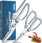 Huusk front packaging showing the silver scissors set and durable design benefit