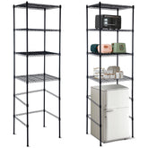 Huwena front view showing neat vertical storage and space saving benefit