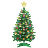 Huyamap front view assembled tree showing festive tabletop impact