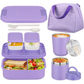 HWONMTE front view of full bento set showing components and portability benefit