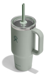 Hydro Flask front view showing agave green finish and brand appeal