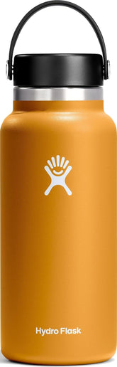 Hydro Flask 32 oz Fossil Brown front view showing sleek finish and portability