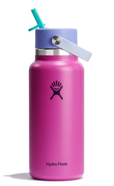 Hydro Flask 32 oz front view shows holiday punch color and durable finish