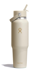 Hydro Flask front view showing coconut cream finish and sleek shape for style