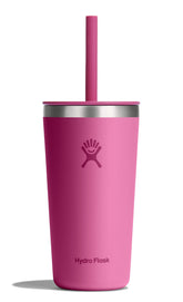 Hydro Flask front view showing Reef color and ergonomic grip benefit