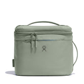 Hydro Flask front view of agave lunch bag showing compact design and easy grab handle