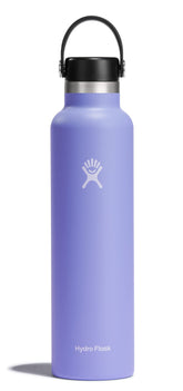 Hydro Flask front view showing Lupine Purple bottle and secure cap for reliable hydration