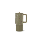 HydroJug Traveler front view showing football design and compact size benefit