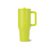 HydroJug Traveler front view showing Lemon Lime color and capacity benefit