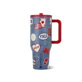 HydroJug front view showing tumbler shape and American Honey color benefit durable style