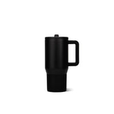 HydroJug front view showing compact insulated tumbler and clear benefits