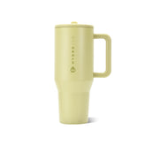 HydroJug Traveler olive front view showing full tumbler and sleek finish, durable design benefit