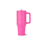 HydroJug Traveler front view showing Razzle color and ergonomic design benefits