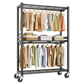 HYSEYY front view of full rack showing robust storage and organization