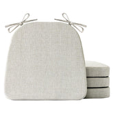 IASEAHK beige seat cushions front view shows comfort and uniform finish