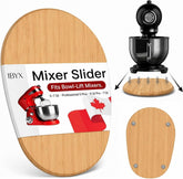 Ibyx front view of natural mixer slider showing low profile and stable base benefit