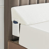 IFNOW wedge front view showing full 76 inch coverage and neat finish
