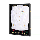 IHEIPYE front view display case showing clean matte black frame and locked acrylic, professional presentation