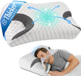 IKSTAR front view showing CPAP pillow shape and mask-friendly profile benefit