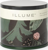 Illume Blackberry Absinthe tin front showing clean design and instant ambiance