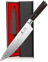 imarku front view showing full 8-inch chef knife and balance