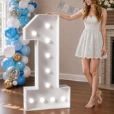 imprsv front view of 4ft marquee number showing impressive height and focal point