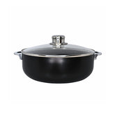 IMUSA Caldero front view showing speckled ceramic interior and matte exterior for versatile cooking